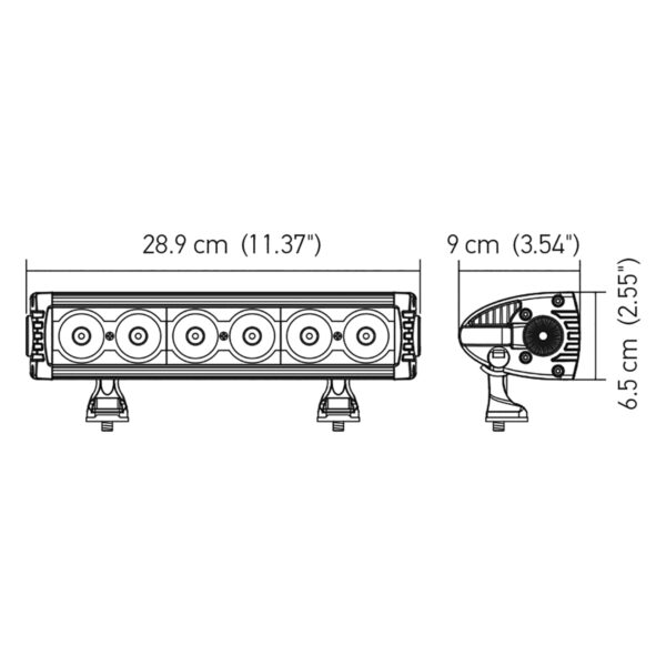 Barra Design Series 6 LED / 11" - Combo Beam - Imagen 2