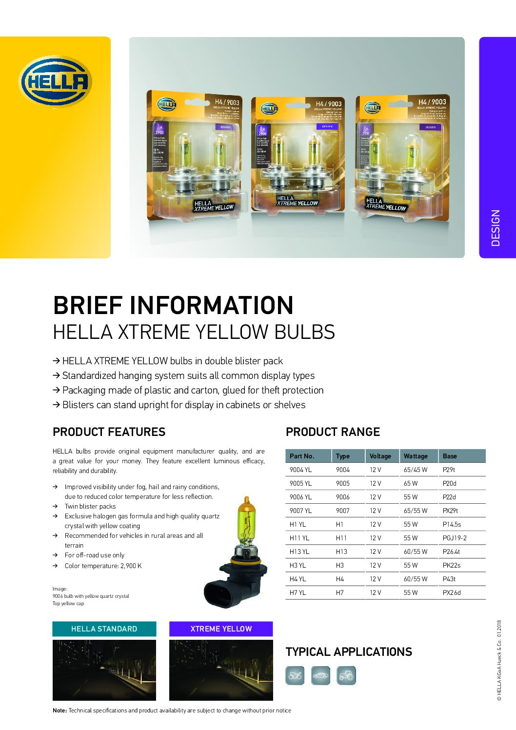 Ampolletas HELLA XTreme Yelow - Imagen 2