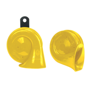 Bocinas Hella  Trompeta Doble 12v. Universal - Amarillo