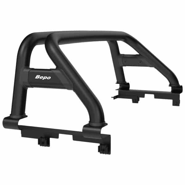 Barra sobre riel "Elegance" Bepo Ford New Ranger XL/XLS/XLT/Raptor D/C - Negra  2023-2025
