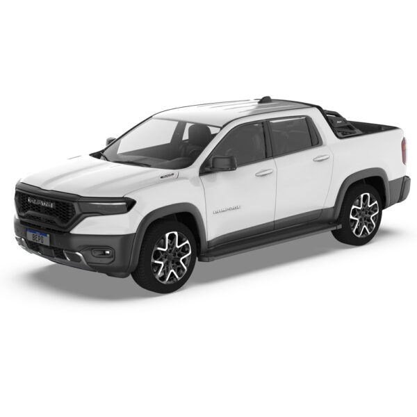 Pisaderas "G3" Bepo RAM Rampage BigHorn/Laramie/RT D/C - Aluminio Negra 2024-2025 - Imagen 2