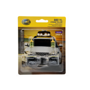 Ampolletas HELLA XTreme Yelow - Ampolleta 880 12v.. 27W PG13 T3.25 Yellow (par)