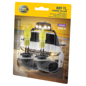 Ampolletas HELLA XTreme Yelow - Ampolleta 889 12v.. 27W PGJ13 T3.25 Yellow (par)