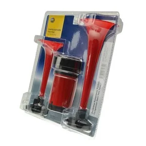 Kit Bocina Aire 12v. - Doble - (Para vehículos con sistema de frenos de aire comprimido)